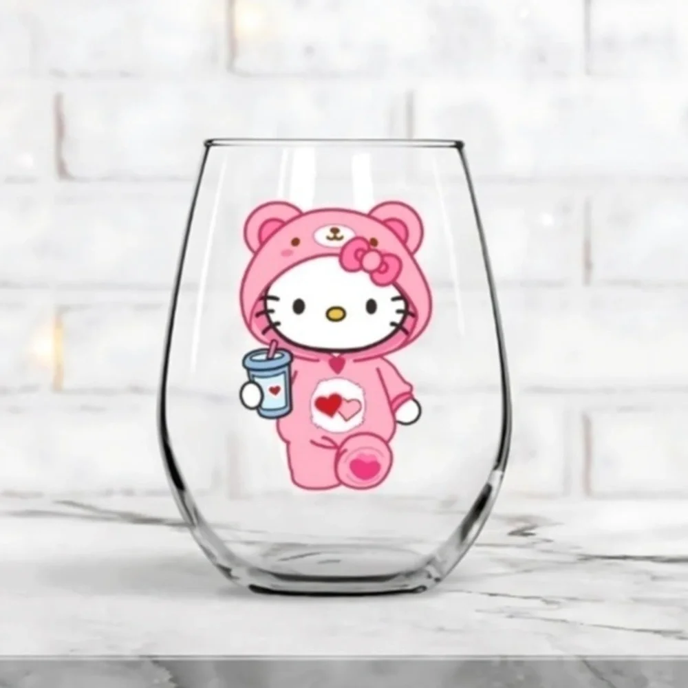 Hello Kitty Wine Glass